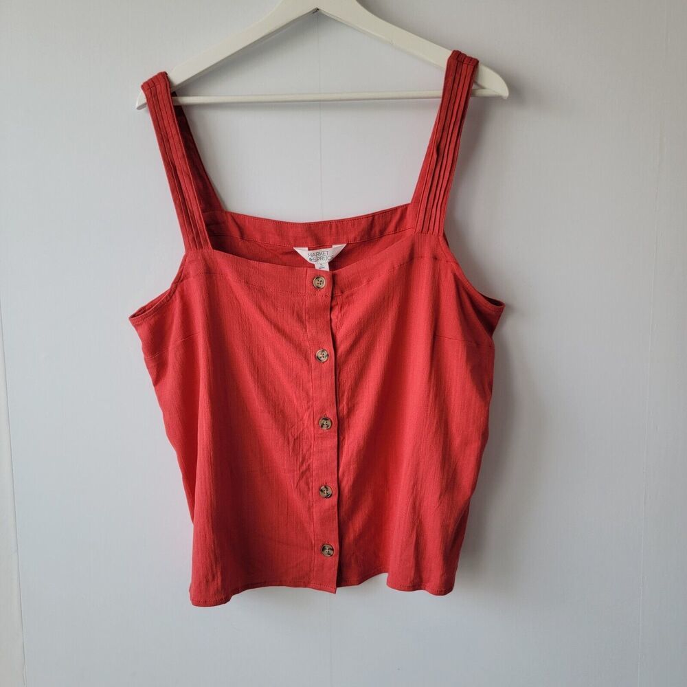 Market & Spruce New Tenley Sleeveless Button Down Blouse size XL